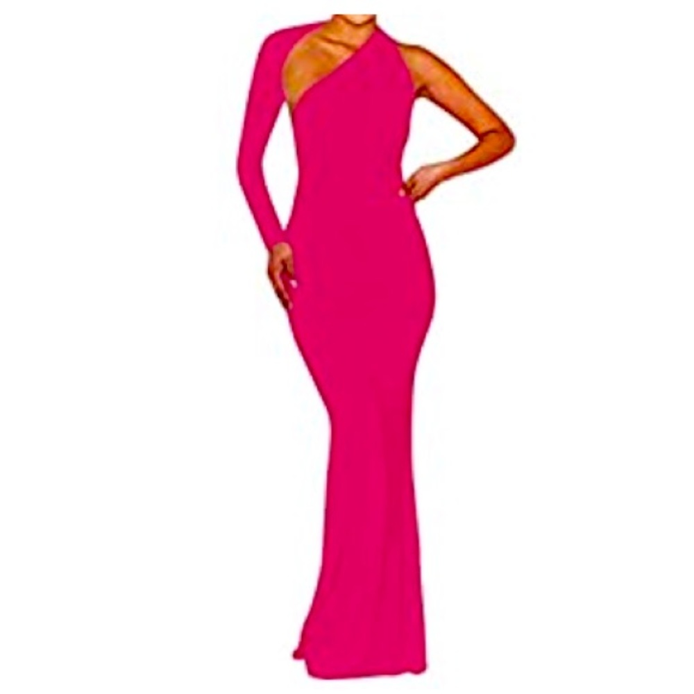 NWOT Elegant one shoulder backless dress - Pink